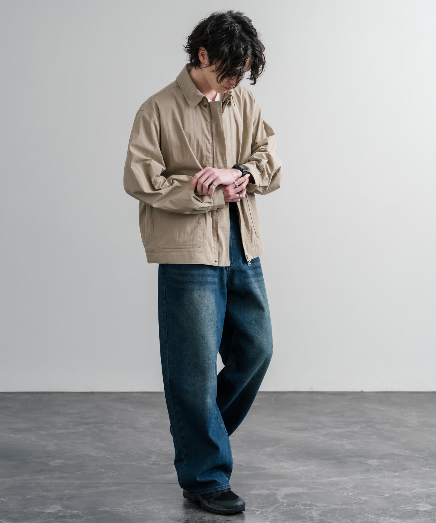 Audience オーディエンス 綿ナイロンキャンバス CWUフライトバルーンミリタリージャケット AUD7385 15813