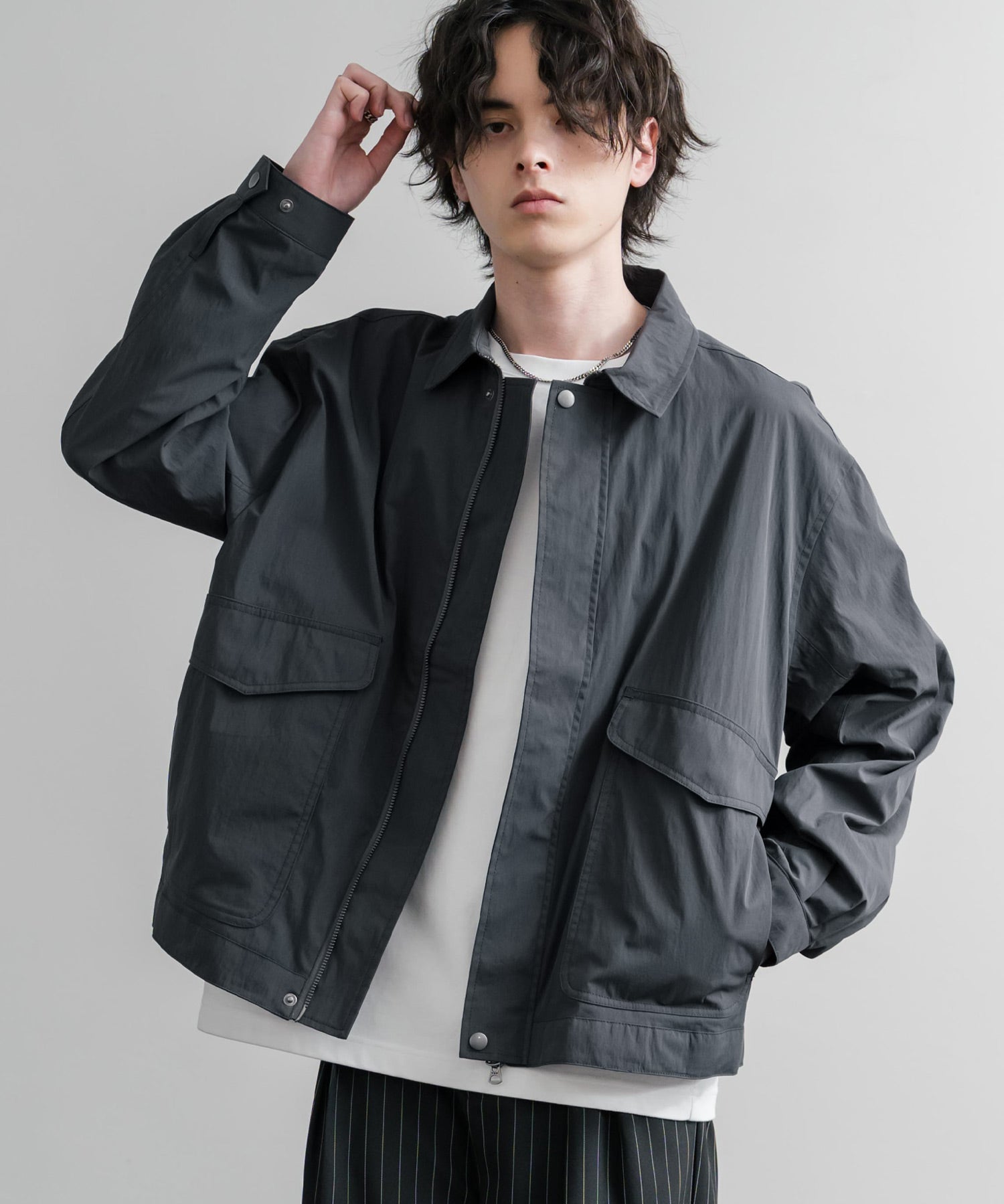 Audience オーディエンス 綿ナイロンキャンバス CWUフライトバルーンミリタリージャケット AUD7385 15813