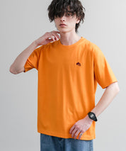 LOGOS ロゴス 吸汗速乾 スパイラルヤーンワンポイントロゴ刺繍半袖Tシャツ 15814