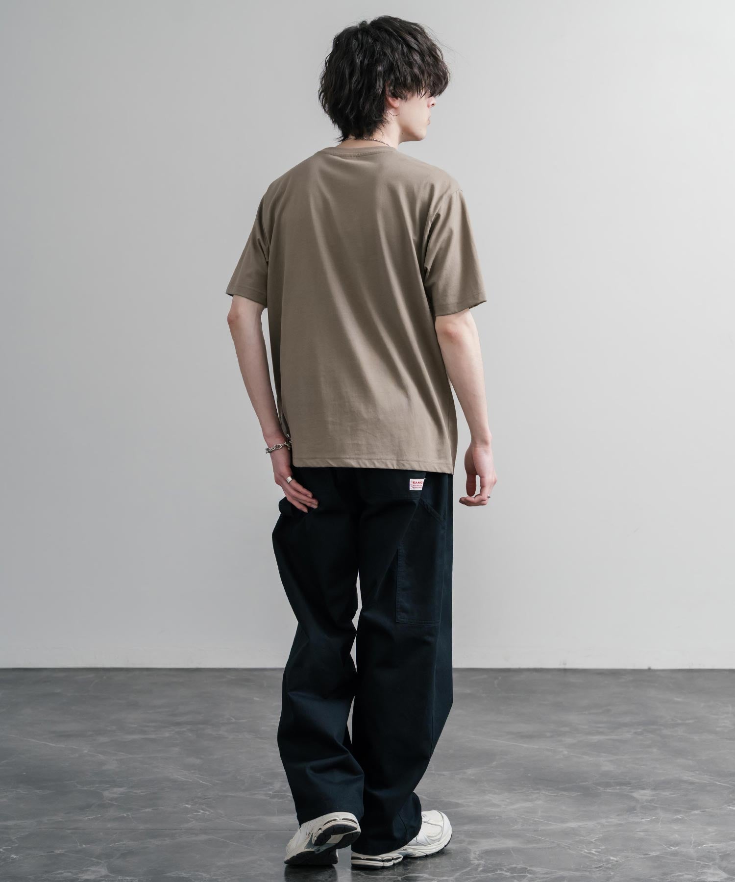 LOGOS ロゴス 吸汗速乾 スパイラルヤーンワンポイントロゴ刺繍半袖Tシャツ 15814