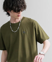 LOGOS ロゴス 吸汗速乾 スパイラルヤーンワンポイントロゴ刺繍半袖Tシャツ 15814