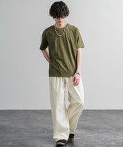 LOGOS ロゴス 吸汗速乾 スパイラルヤーンワンポイントロゴ刺繍半袖Tシャツ 15814