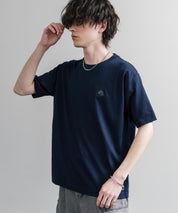 LOGOS ロゴス 吸汗速乾 スパイラルヤーンワンポイントロゴ刺繍半袖Tシャツ 15814