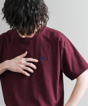 LOGOS ロゴス 吸汗速乾 スパイラルヤーンワンポイントロゴ刺繍半袖Tシャツ 15814