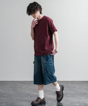 LOGOS ロゴス 吸汗速乾 スパイラルヤーンワンポイントロゴ刺繍半袖Tシャツ 15814