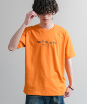 LOGOS ロゴス 吸汗速乾 スパイラルヤーンアニマルプリント半袖Tシャツ  15815