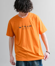 LOGOS ロゴス 吸汗速乾 スパイラルヤーンアニマルプリント半袖Tシャツ  15815