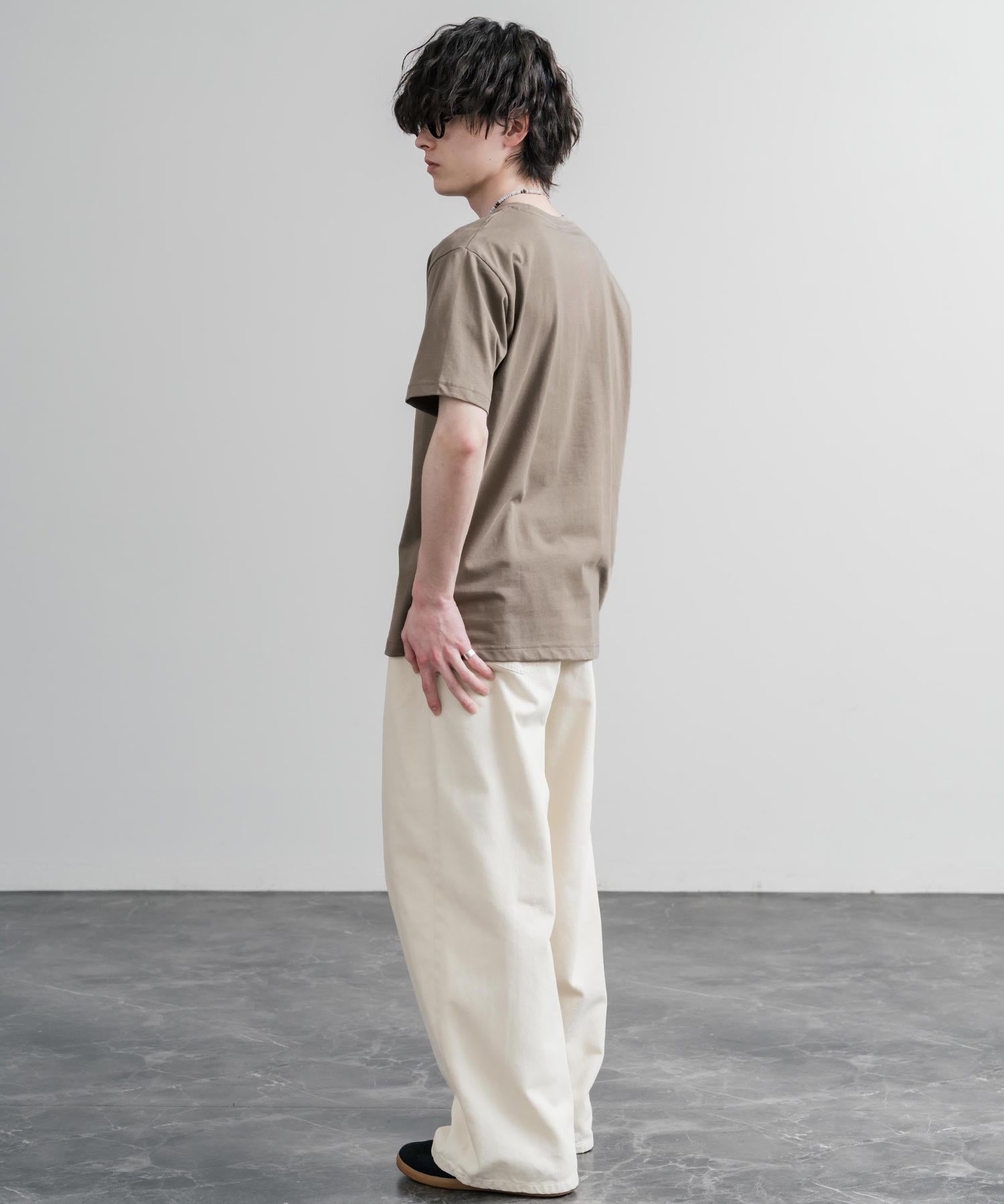 LOGOS ロゴス 吸汗速乾 スパイラルヤーンアニマルプリント半袖Tシャツ  15815