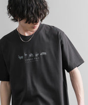 LOGOS ロゴス 吸汗速乾 スパイラルヤーンアニマルプリント半袖Tシャツ  15815