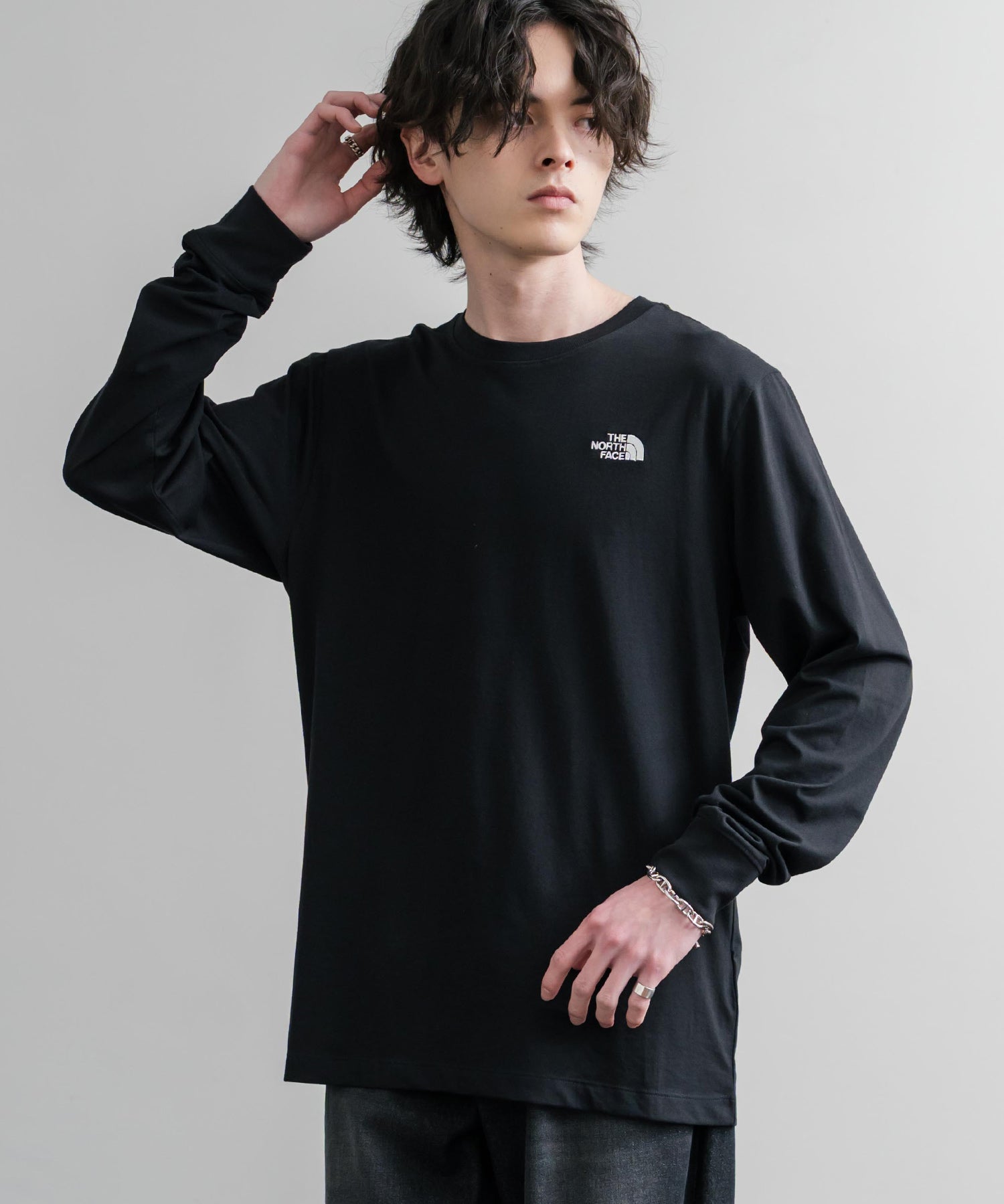 THE NORTH FACE ザ・ノースフェイス M EVO SD REG LS TEE ワンポイントロゴ刺繍長袖Tシャツ/ロンT 15817
