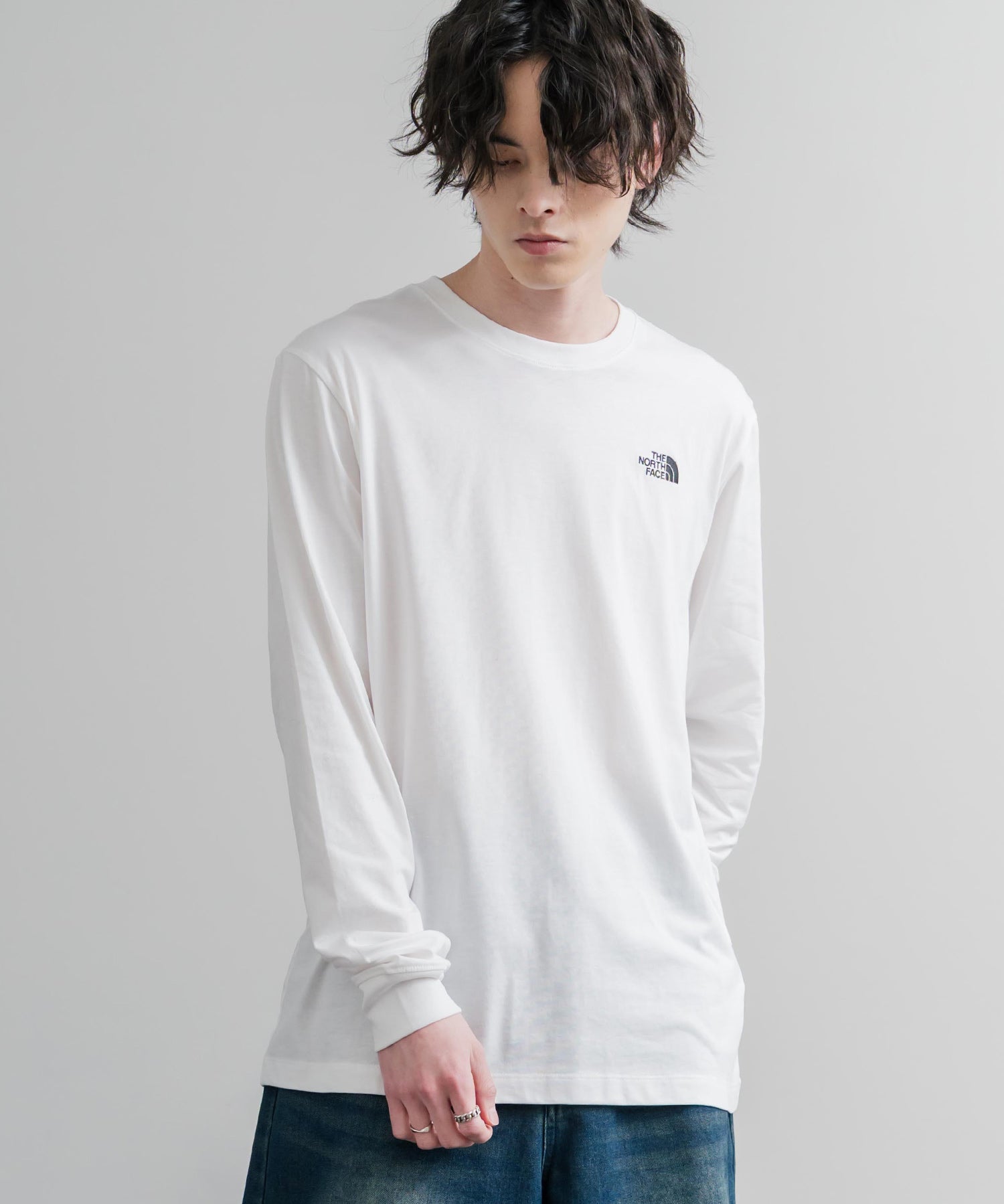 THE NORTH FACE ザ・ノースフェイス M EVO SD REG LS TEE ワンポイントロゴ刺繍長袖Tシャツ/ロンT 15817