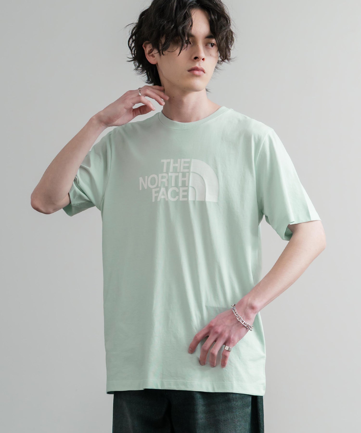 THE NORTH FACE ザ・ノースフェイス M EVO HLF DME REG SS TEE ロゴプリントレギュラーフィット半袖Tシャツ 15818