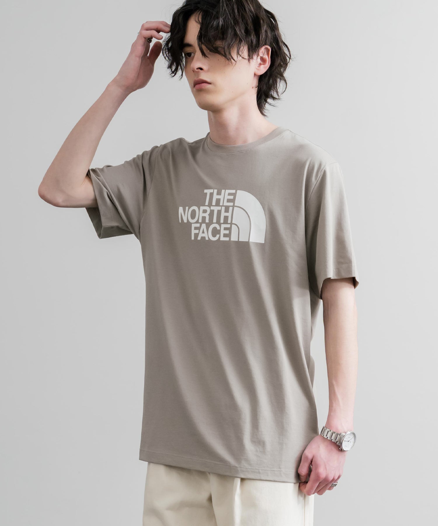 THE NORTH FACE ザ・ノースフェイス M EVO HLF DME REG SS TEE ロゴプリントレギュラーフィット半袖Tシャツ 15818