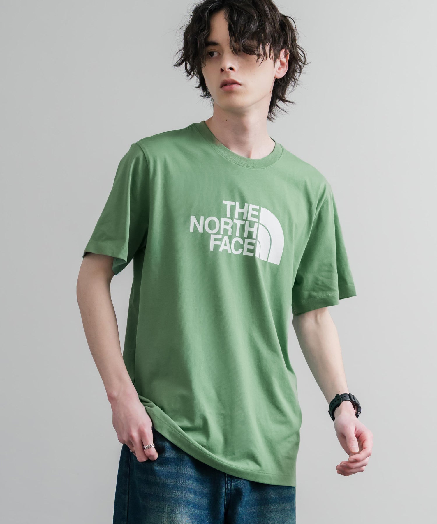 THE NORTH FACE ザ・ノースフェイス M EVO HLF DME REG SS TEE ロゴプリントレギュラーフィット半袖Tシャツ 15818