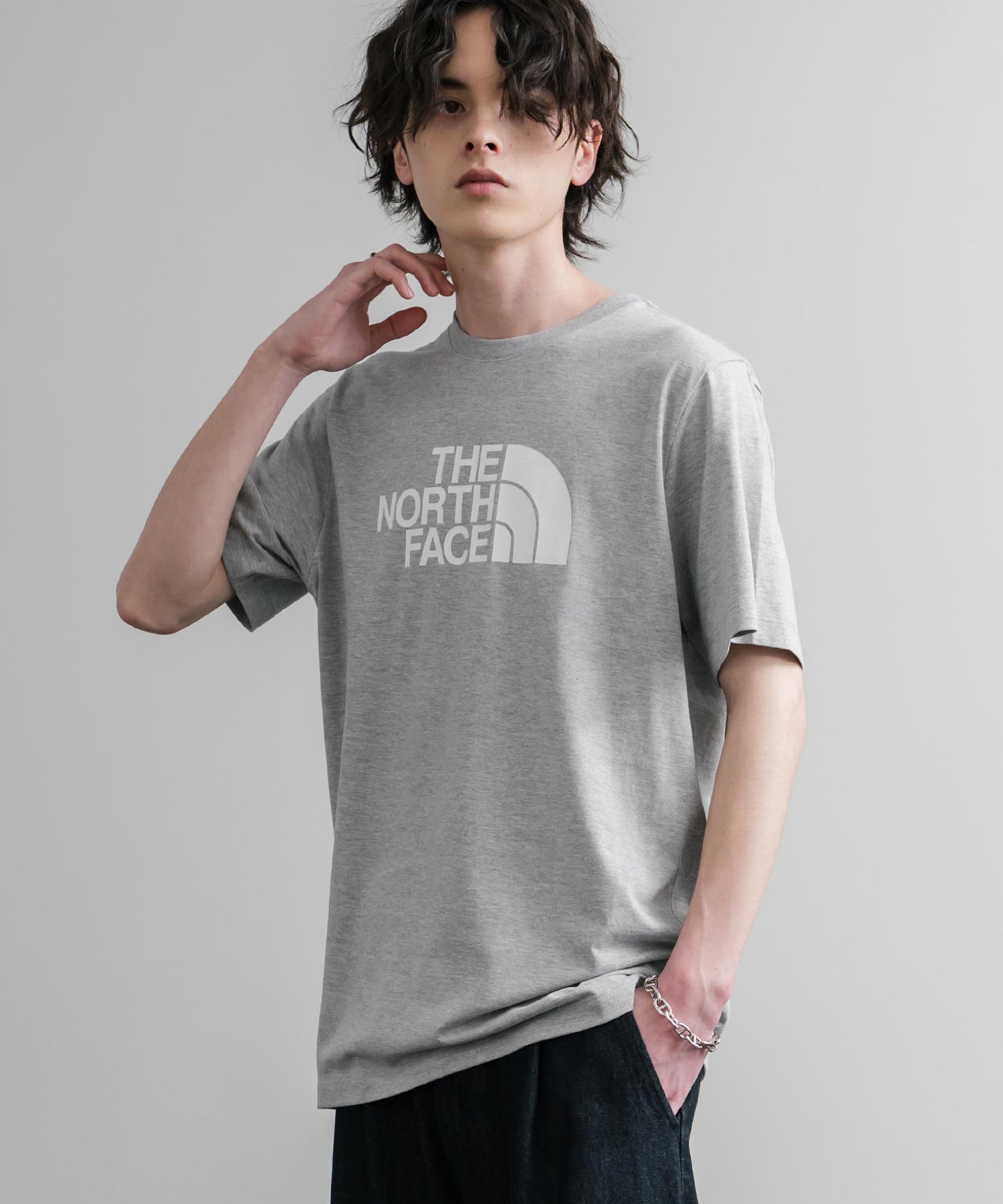 THE NORTH FACE ザ・ノースフェイス M EVO HLF DME REG SS TEE ロゴプリントレギュラーフィット半袖Tシャツ 15818