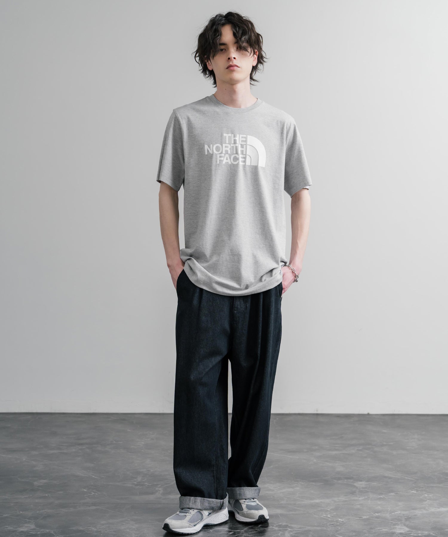 THE NORTH FACE ザ・ノースフェイス M EVO HLF DME REG SS TEE ロゴプリントレギュラーフィット半袖Tシャツ 15818