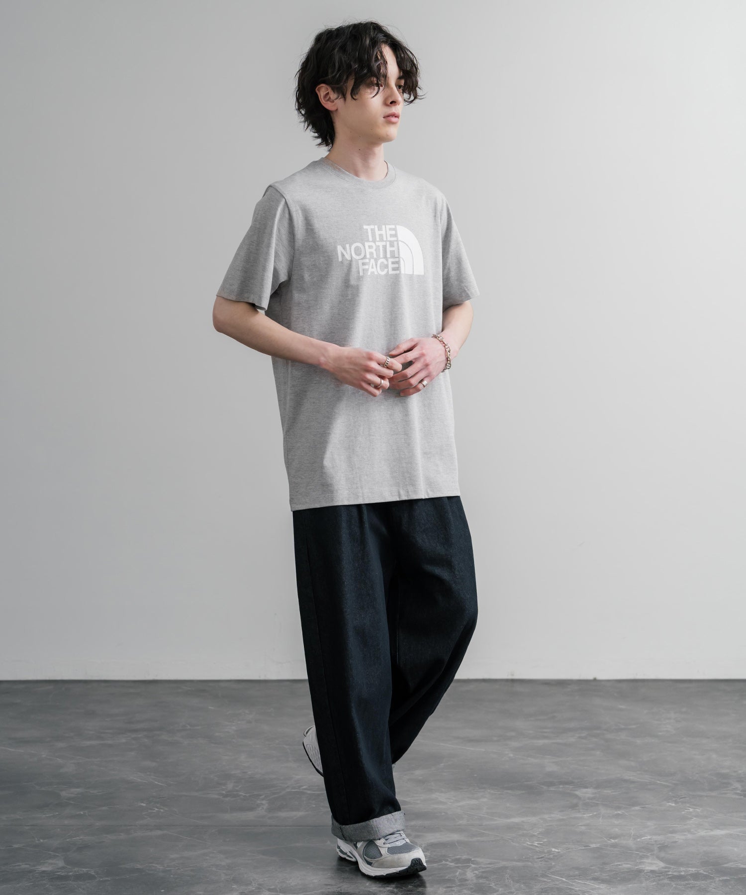 THE NORTH FACE ザ・ノースフェイス M EVO HLF DME REG SS TEE ロゴプリントレギュラーフィット半袖Tシャツ 15818