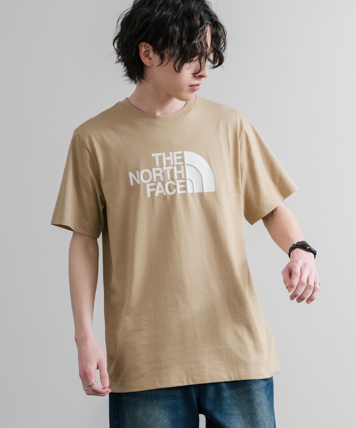 THE NORTH FACE ザ・ノースフェイス M EVO HLF DME REG SS TEE ロゴプリントレギュラーフィット半袖Tシャツ 15818