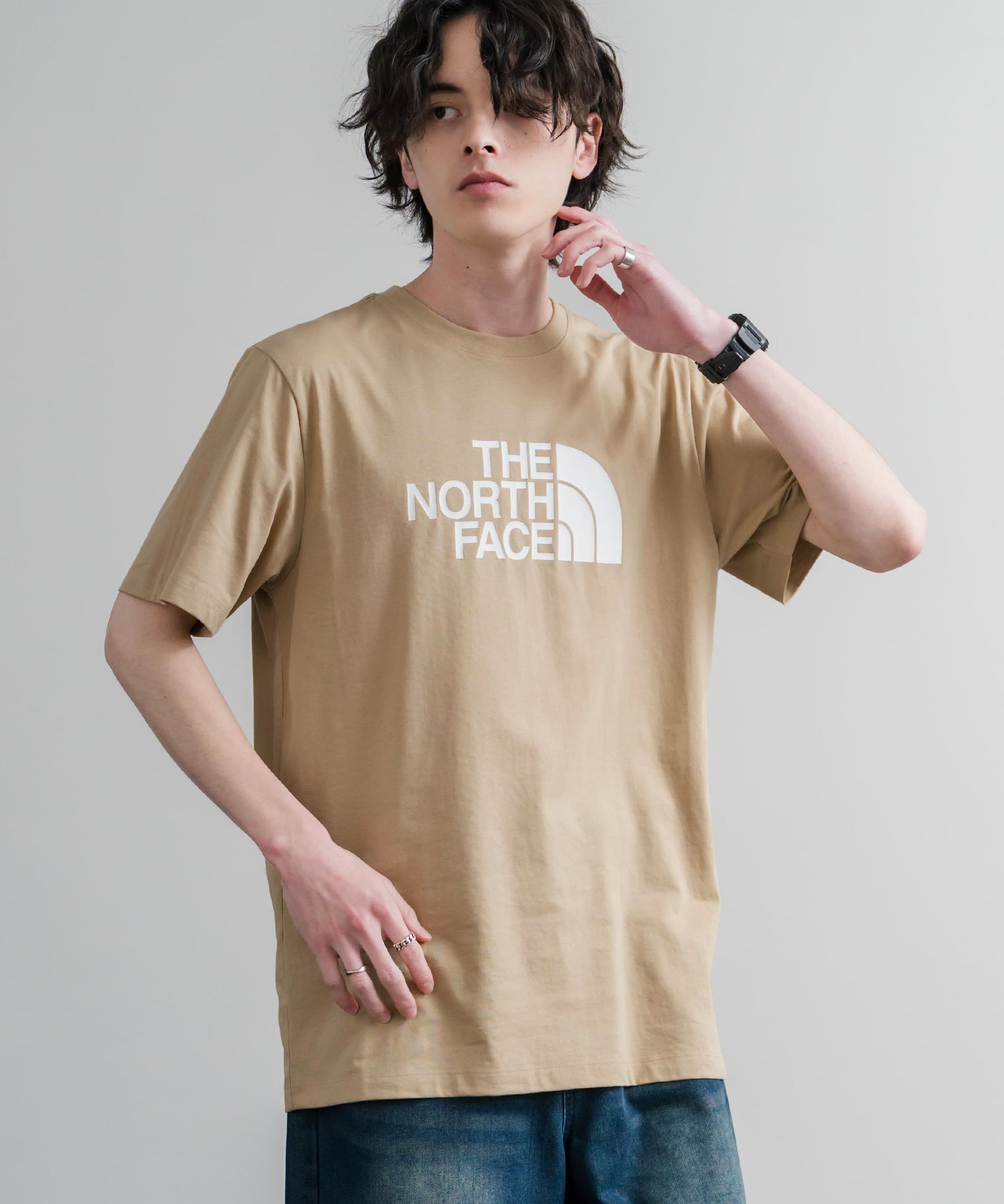 THE NORTH FACE ザ・ノースフェイス M EVO HLF DME REG SS TEE ロゴプリントレギュラーフィット半袖Tシャツ 15818