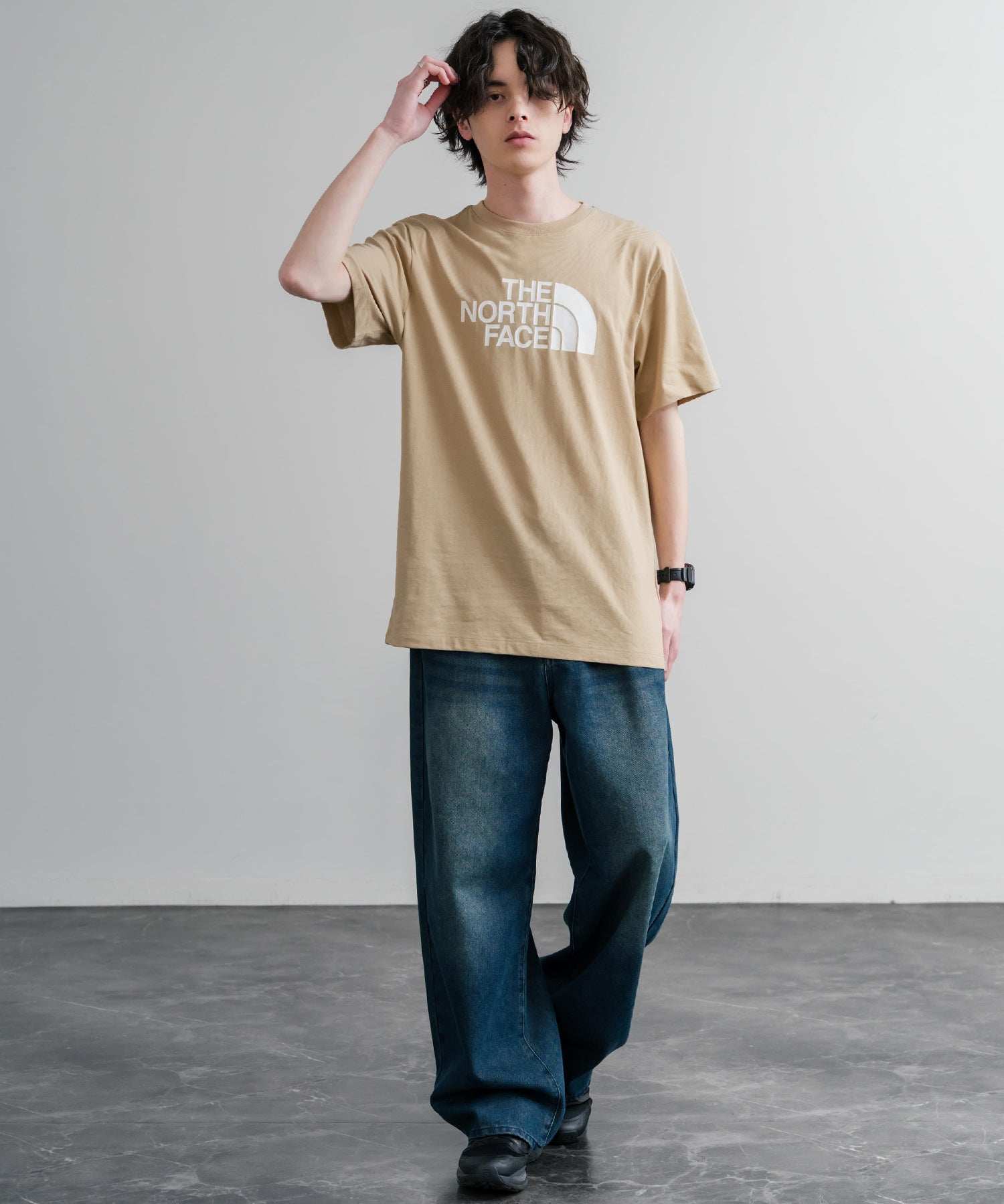THE NORTH FACE ザ・ノースフェイス M EVO HLF DME REG SS TEE ロゴプリントレギュラーフィット半袖Tシャツ 15818