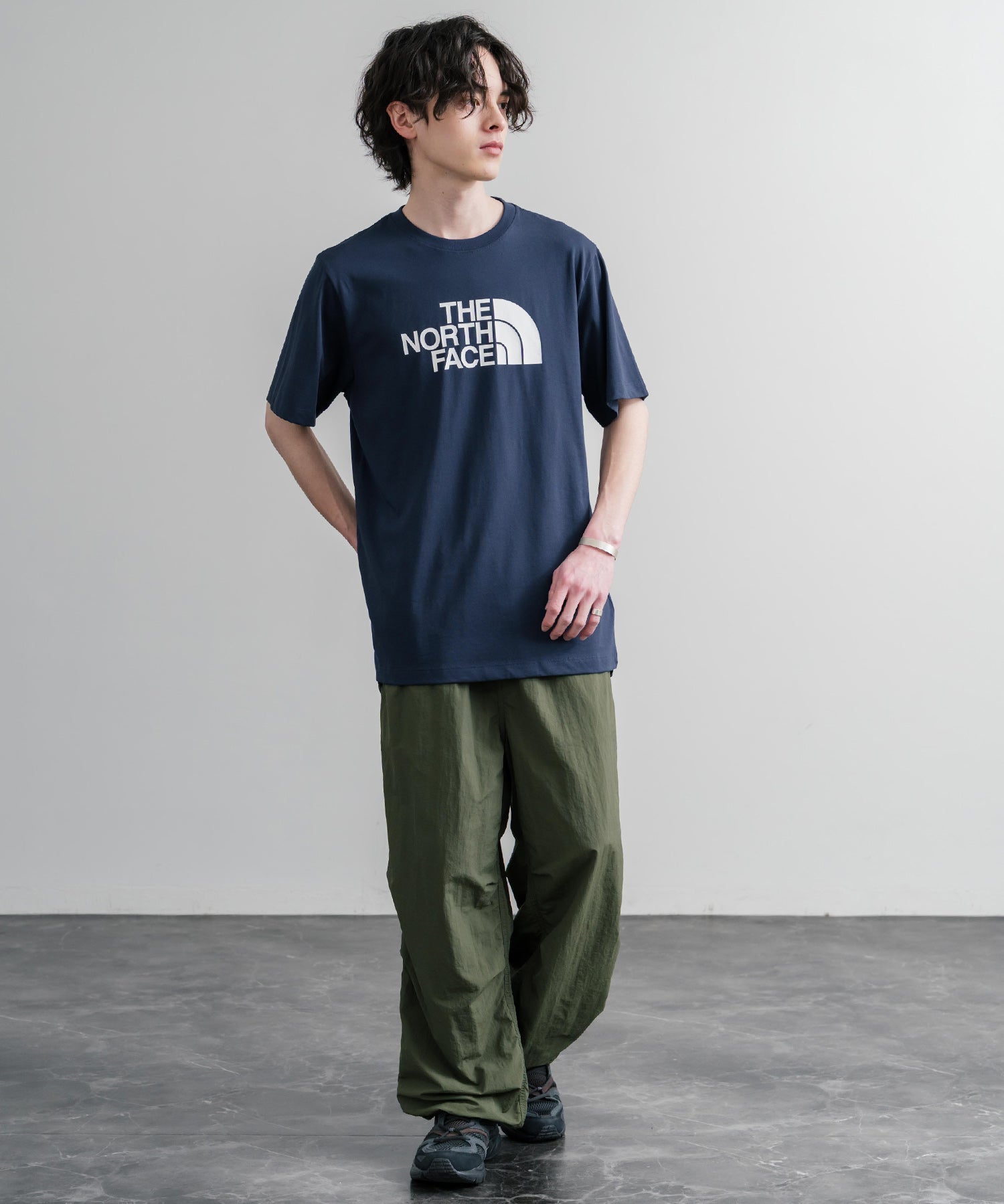THE NORTH FACE ザ・ノースフェイス M EVO HLF DME REG SS TEE ロゴプリントレギュラーフィット半袖Tシャツ 15818