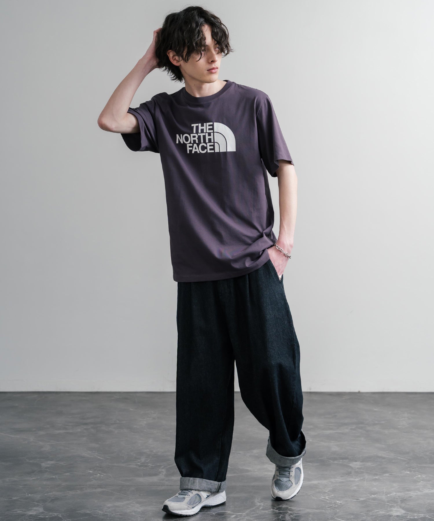 THE NORTH FACE ザ・ノースフェイス M EVO HLF DME REG SS TEE ロゴプリントレギュラーフィット半袖Tシャツ 15818