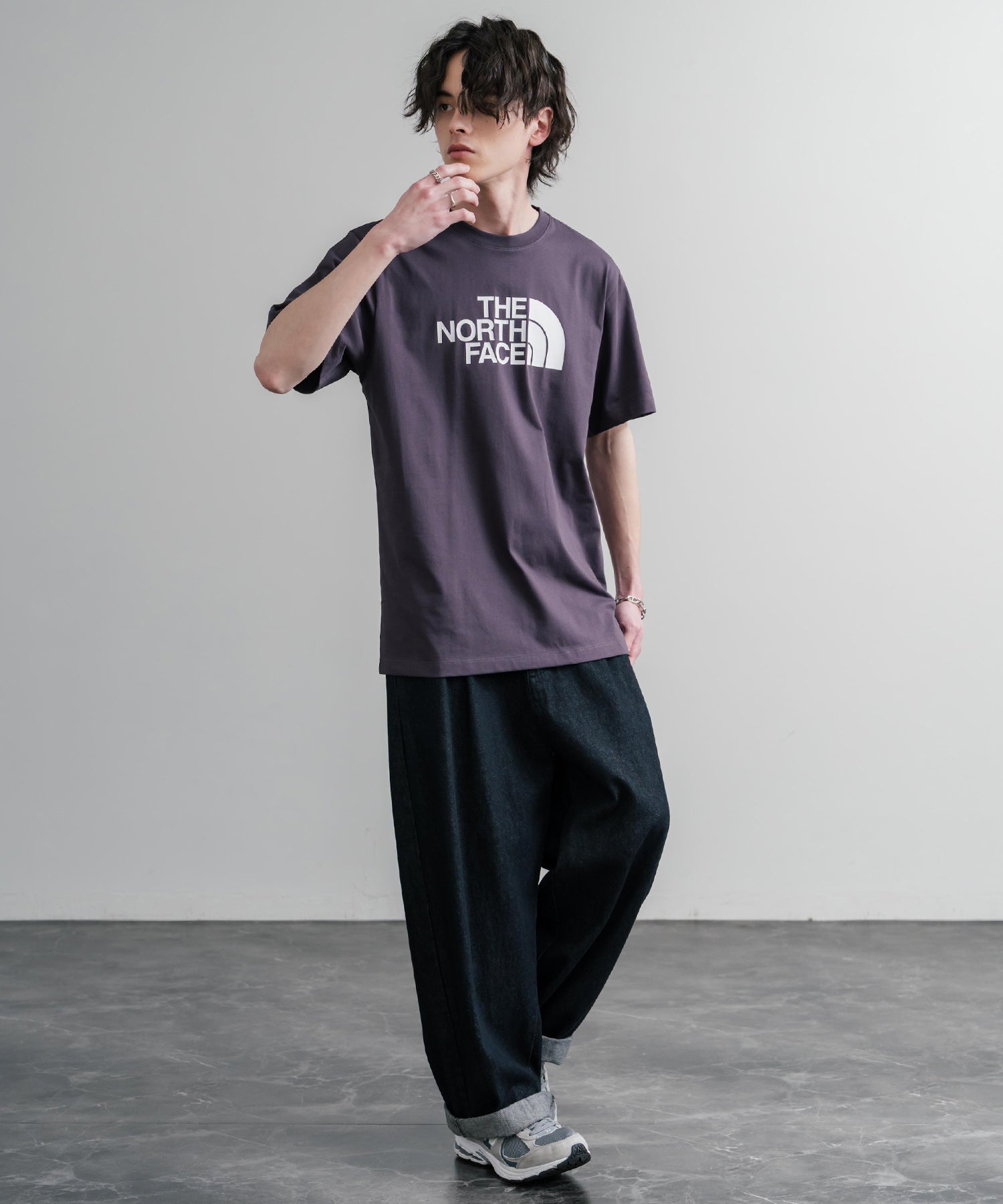 THE NORTH FACE ザ・ノースフェイス M EVO HLF DME REG SS TEE ロゴプリントレギュラーフィット半袖Tシャツ 15818