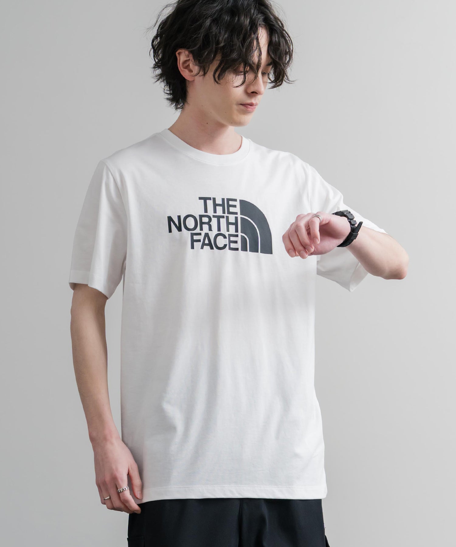 THE NORTH FACE ザ・ノースフェイス M EVO HLF DME REG SS TEE ロゴプリントレギュラーフィット半袖Tシャツ 15818