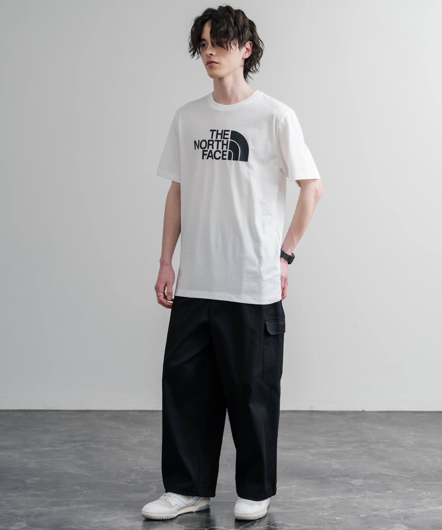 THE NORTH FACE ザ・ノースフェイス M EVO HLF DME REG SS TEE ロゴプリントレギュラーフィット半袖Tシャツ 15818