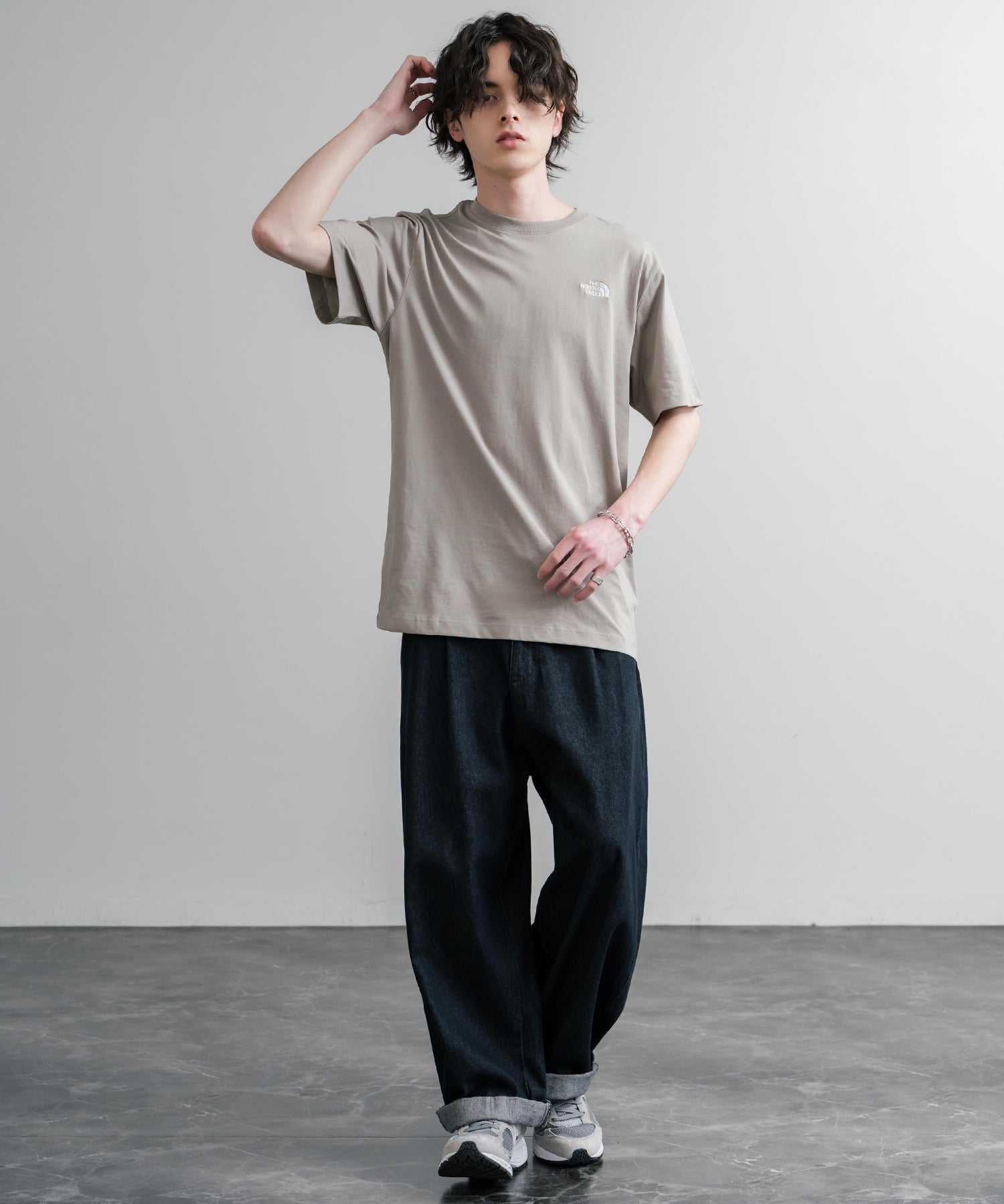 THE NORTH FACE ザ・ノースフェイス M EVO SD REG SS TEE ワンポイントロゴ刺繍半袖Tシャツ 15819