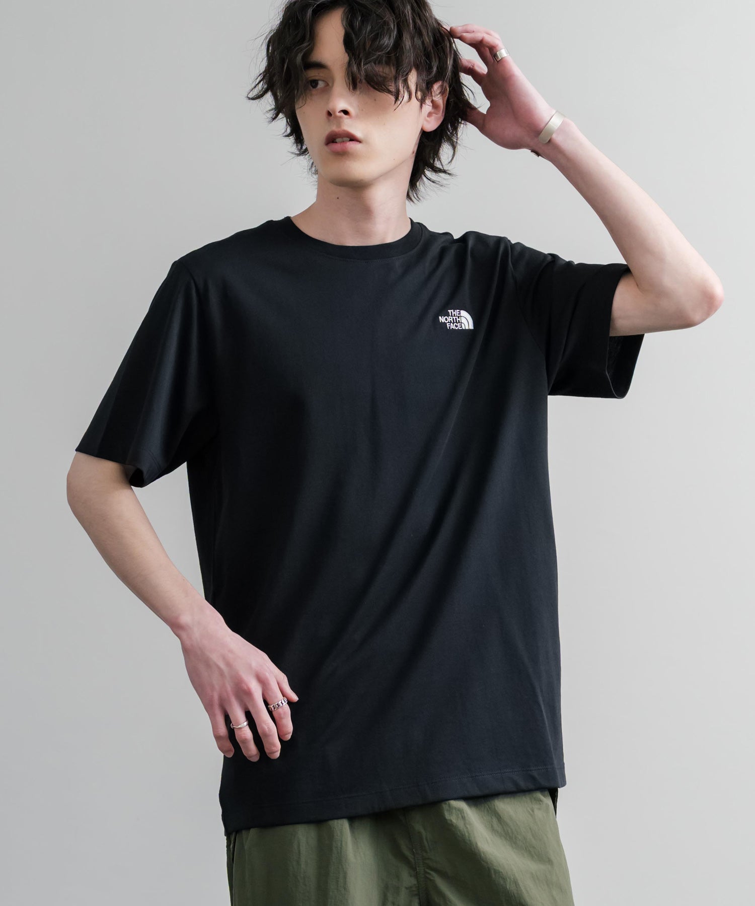 THE NORTH FACE ザ・ノースフェイス M EVO SD REG SS TEE ワンポイントロゴ刺繍半袖Tシャツ 15819