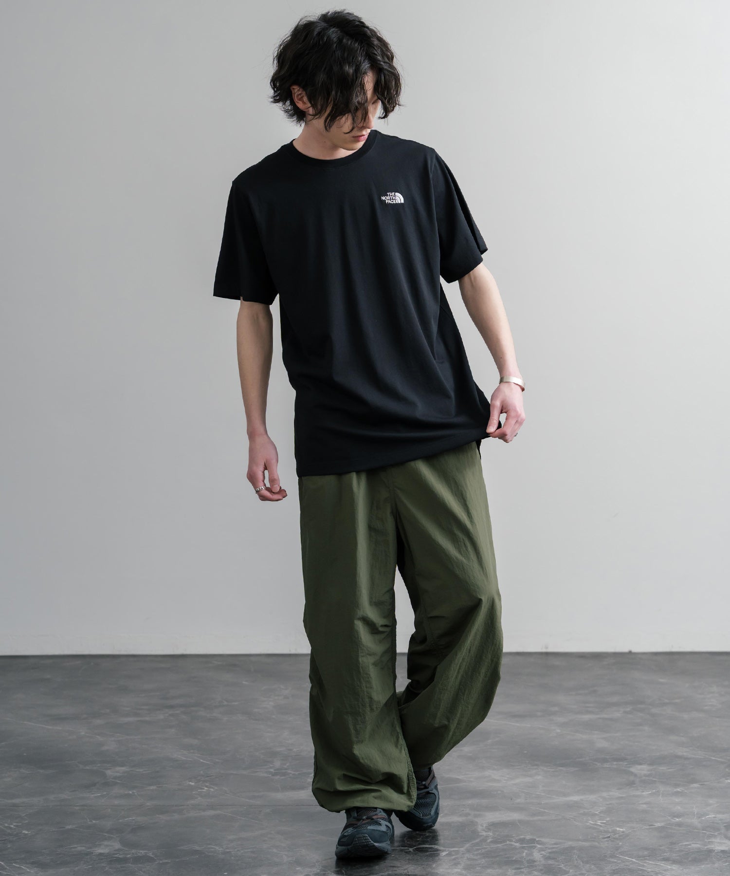 THE NORTH FACE ザ・ノースフェイス M EVO SD REG SS TEE ワンポイントロゴ刺繍半袖Tシャツ 15819