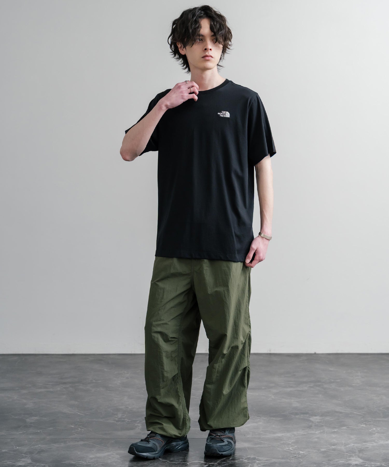 THE NORTH FACE ザ・ノースフェイス M EVO SD REG SS TEE ワンポイントロゴ刺繍半袖Tシャツ 15819