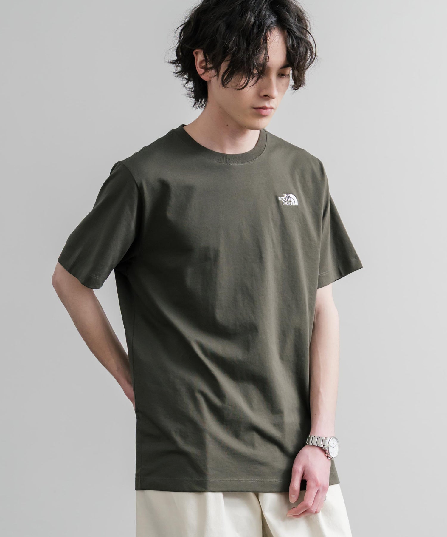 THE NORTH FACE ザ・ノースフェイス M EVO SD REG SS TEE ワンポイントロゴ刺繍半袖Tシャツ 15819