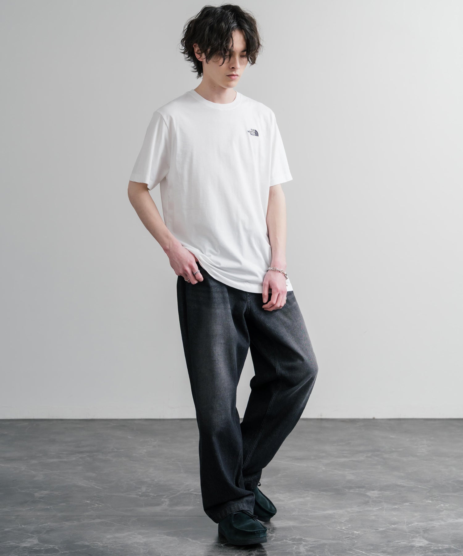 THE NORTH FACE ザ・ノースフェイス M EVO SD REG SS TEE ワンポイントロゴ刺繍半袖Tシャツ 15819