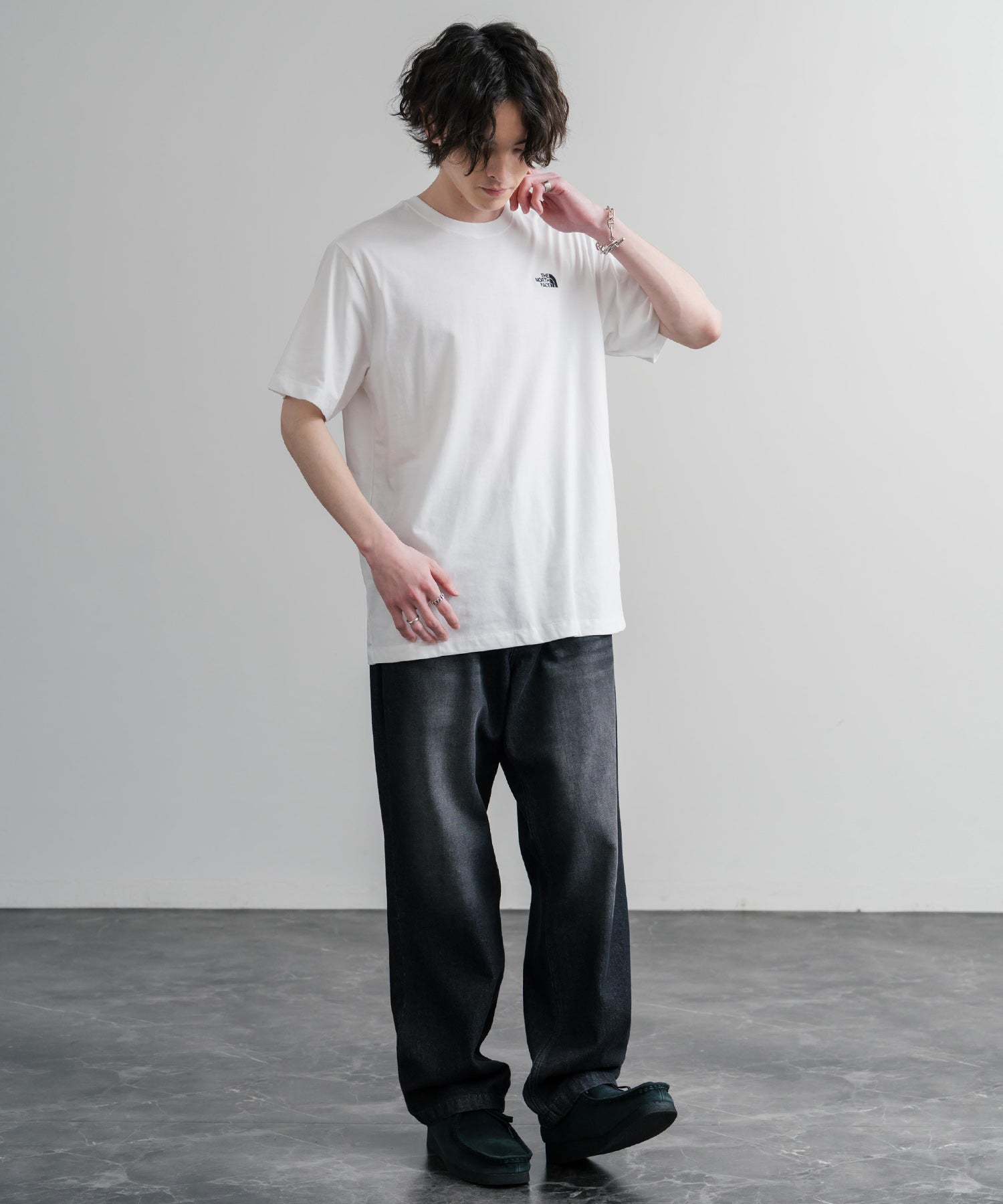 THE NORTH FACE ザ・ノースフェイス M EVO SD REG SS TEE ワンポイントロゴ刺繍半袖Tシャツ 15819