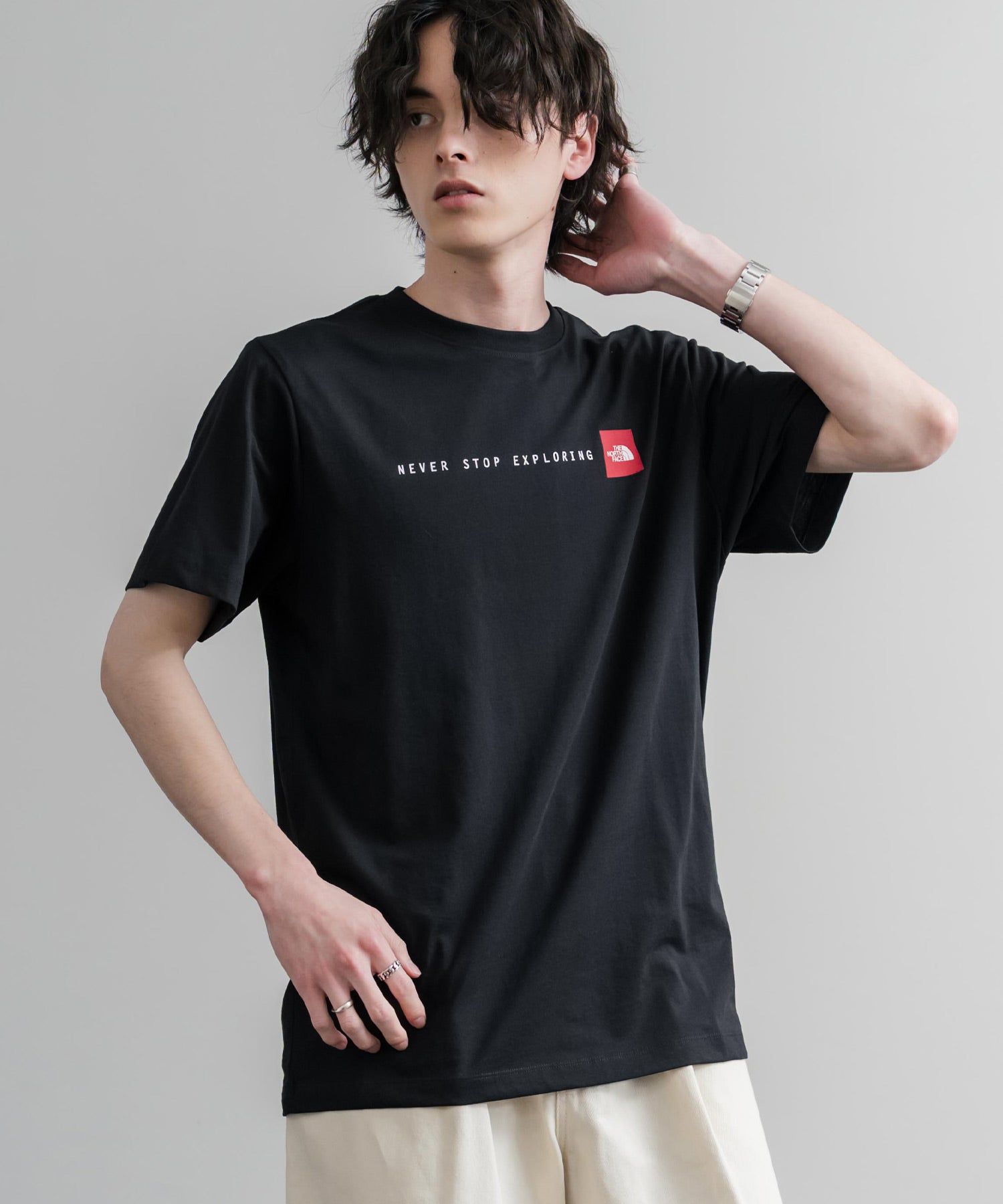 THE NORTH FACE ザ・ノースフェイス M NSE RG SS TEE レッドボックスロゴ半袖Tシャツ 15821