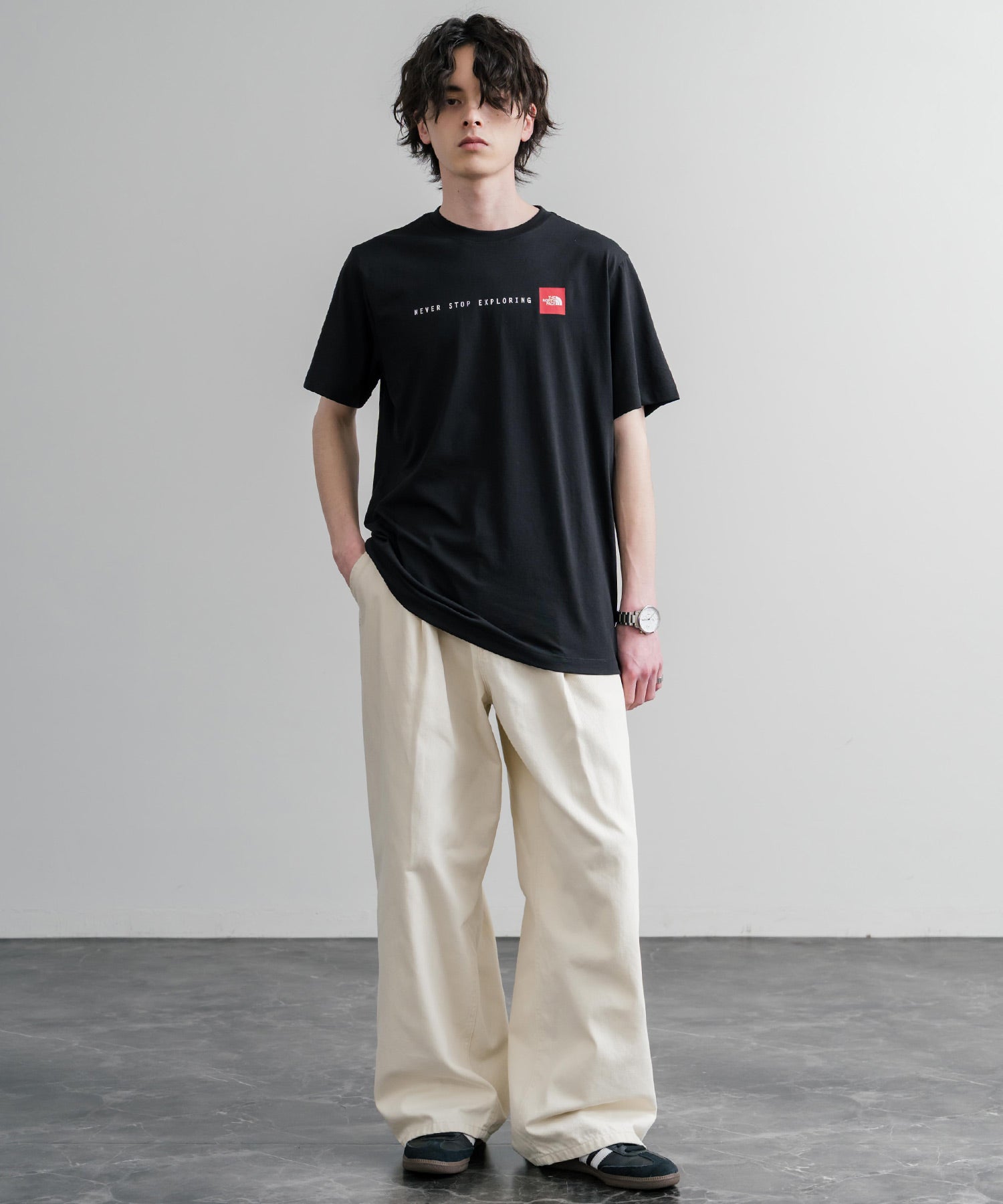 THE NORTH FACE ザ・ノースフェイス M NSE RG SS TEE レッドボックス