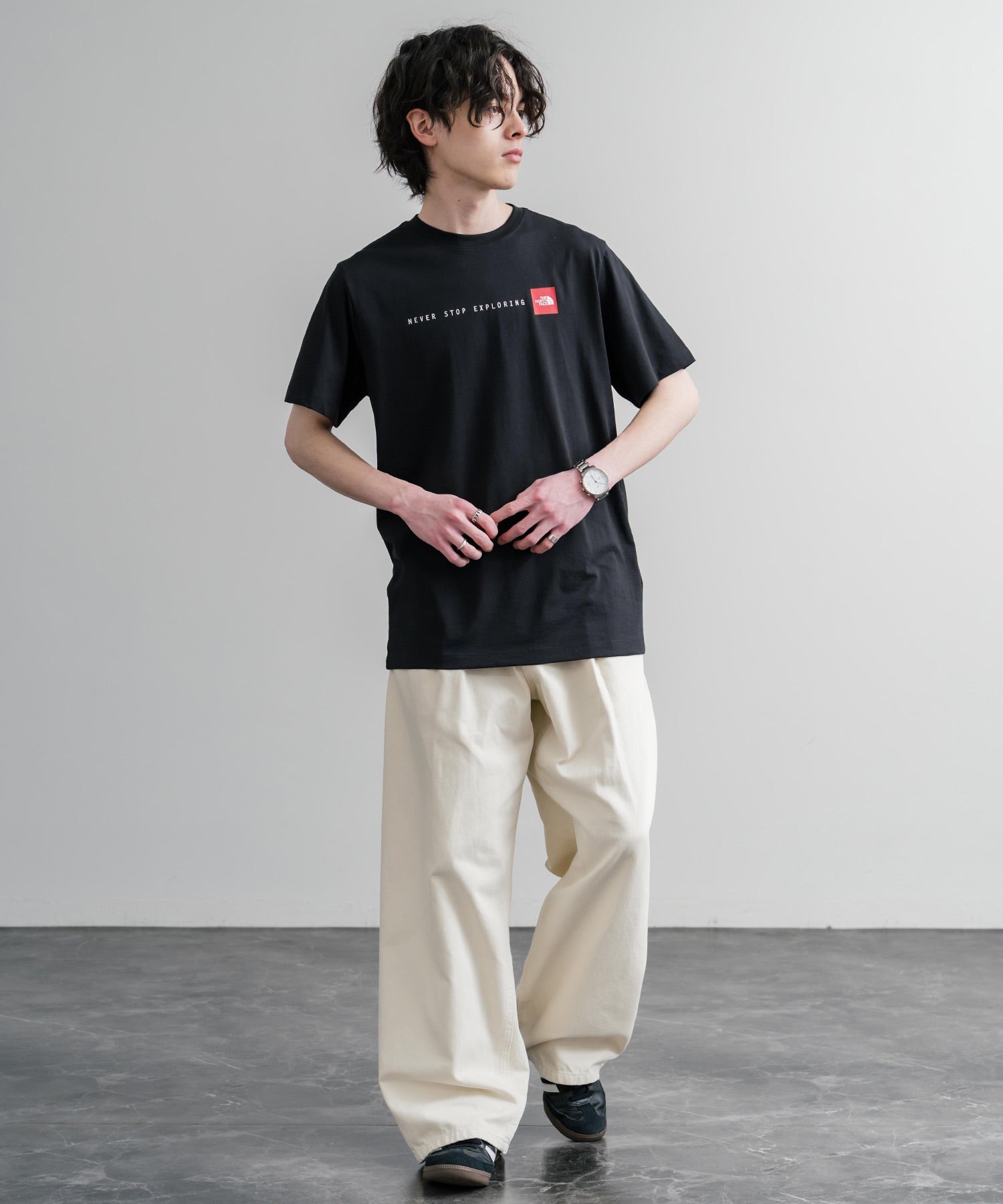 THE NORTH FACE ザ・ノースフェイス M NSE RG SS TEE レッドボックス