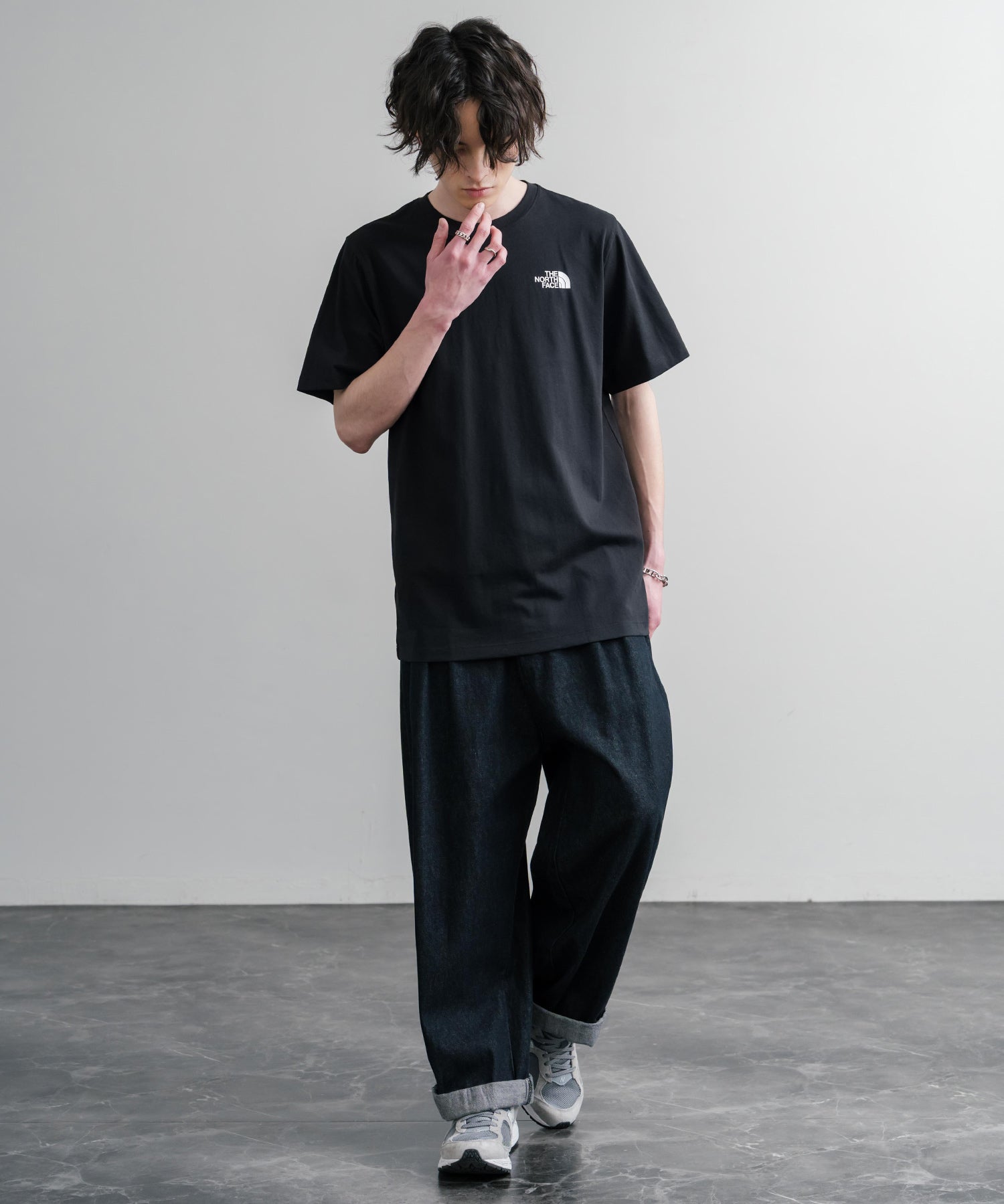 THE NORTH FACE ザ・ノースフェイス M VERTICAL REGULAR SHORT バックプリント半袖Tシャツ 15822