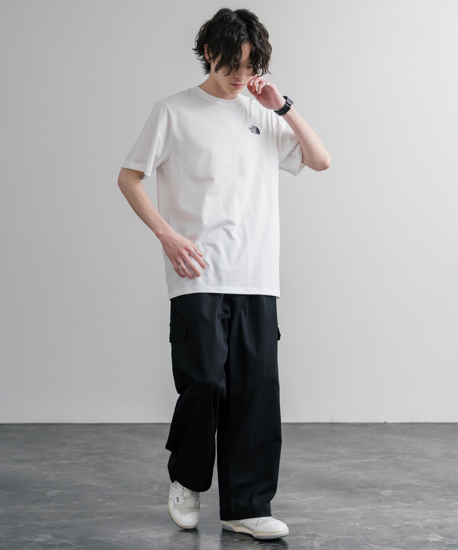 THE NORTH FACE ザ・ノースフェイス M VERTICAL REGULAR SHORT バックプリント半袖Tシャツ 15822