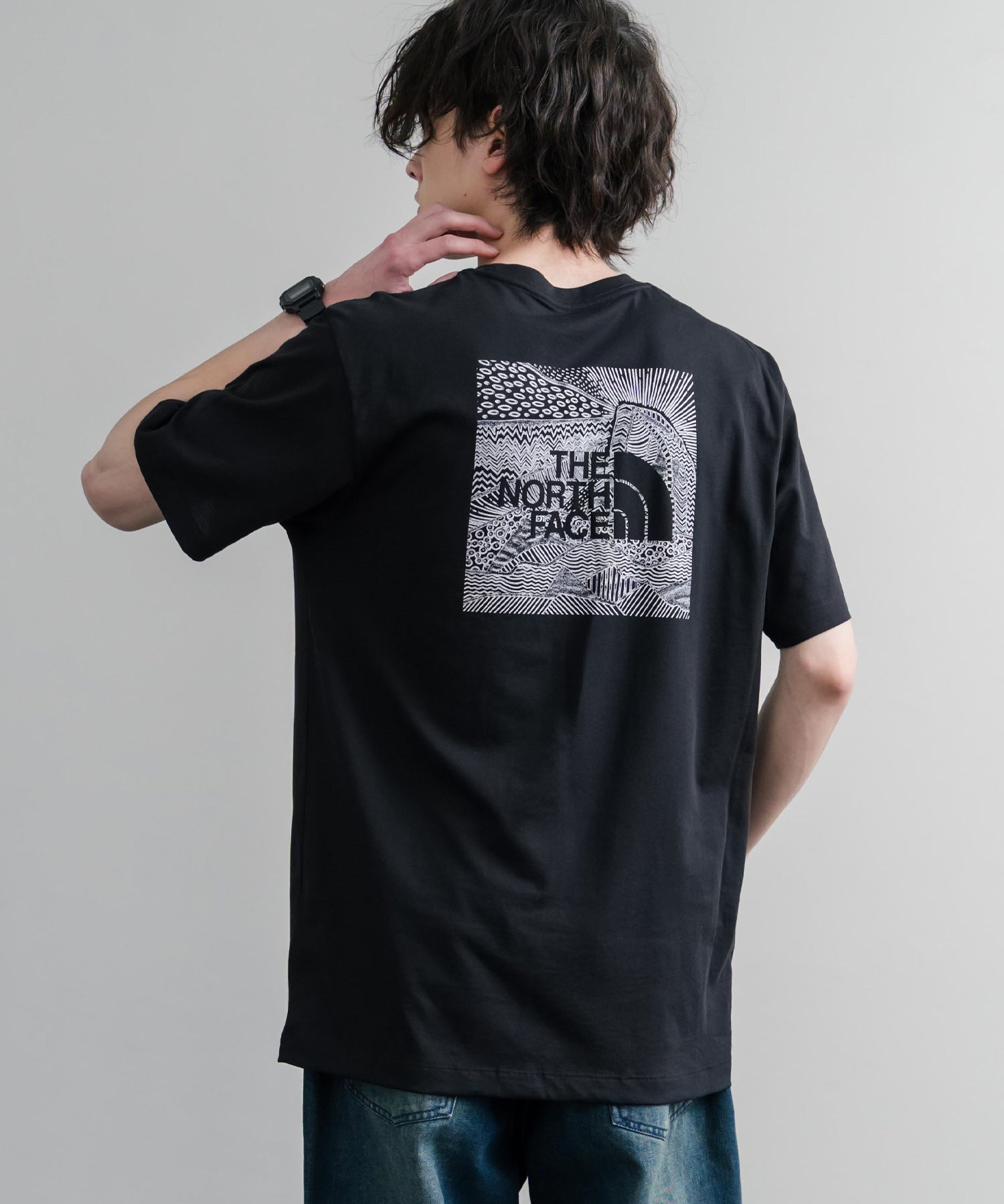 THE NORTH FACE ザ・ノースフェイス M BOX NSE CELEBRATION バックプリント半袖Tシャツ 15823
