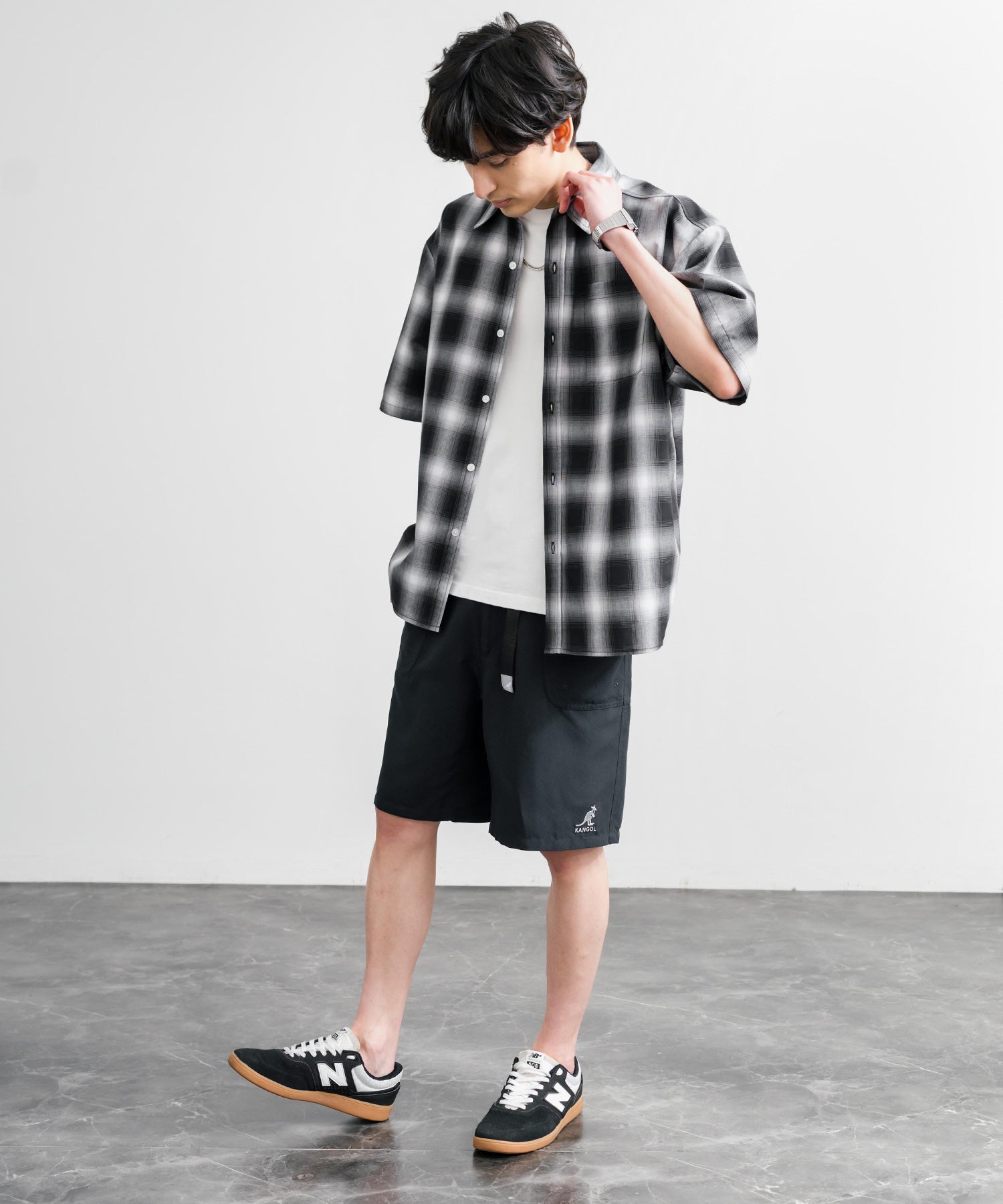 KANGOL カンゴール 別注コラボ 接触冷感水陸両用クライミングショートパンツ 15824