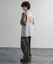 KRIFF MAYER クリフメイヤー スーベニア龍刺繍スカジャンTシャツ/リブラインラグランカットソー 2547202 15867
