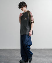 KRIFF MAYER クリフメイヤー スーベニア龍刺繍スカジャンTシャツ/リブラインラグランカットソー 2547202 15867