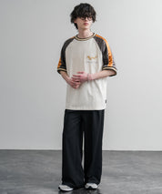 KRIFF MAYER クリフメイヤー スーベニア龍刺繍スカジャンTシャツ/リブラインラグランカットソー 2547202 15867