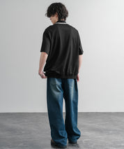 CONVERSE コンバース JACK PURCELL ジャックパーセル オーバーサイズバックメッシュジャージー半袖ポロシャツ 15870