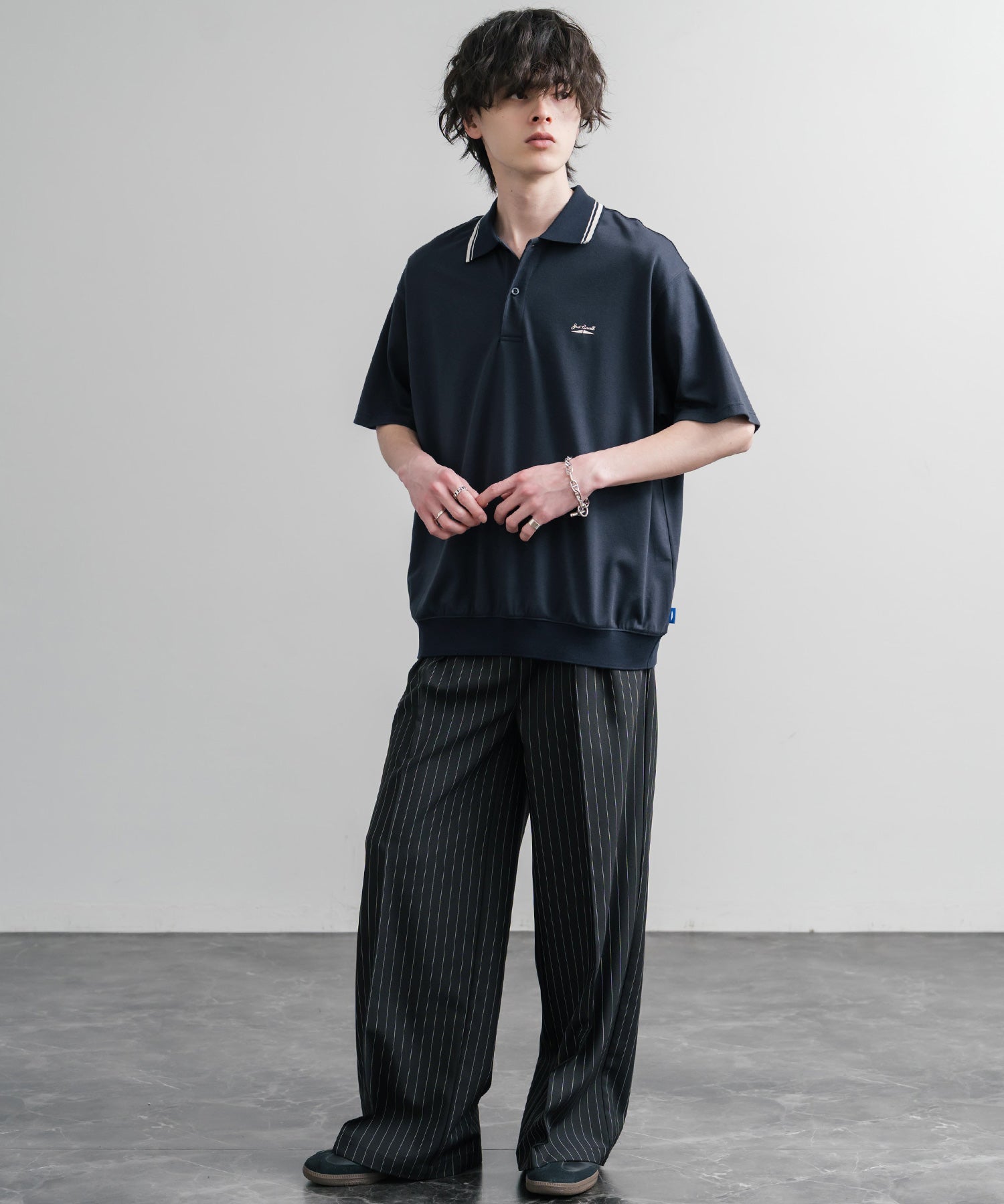 CONVERSE コンバース JACK PURCELL ジャックパーセル オーバーサイズバックメッシュジャージー半袖ポロシャツ 15870