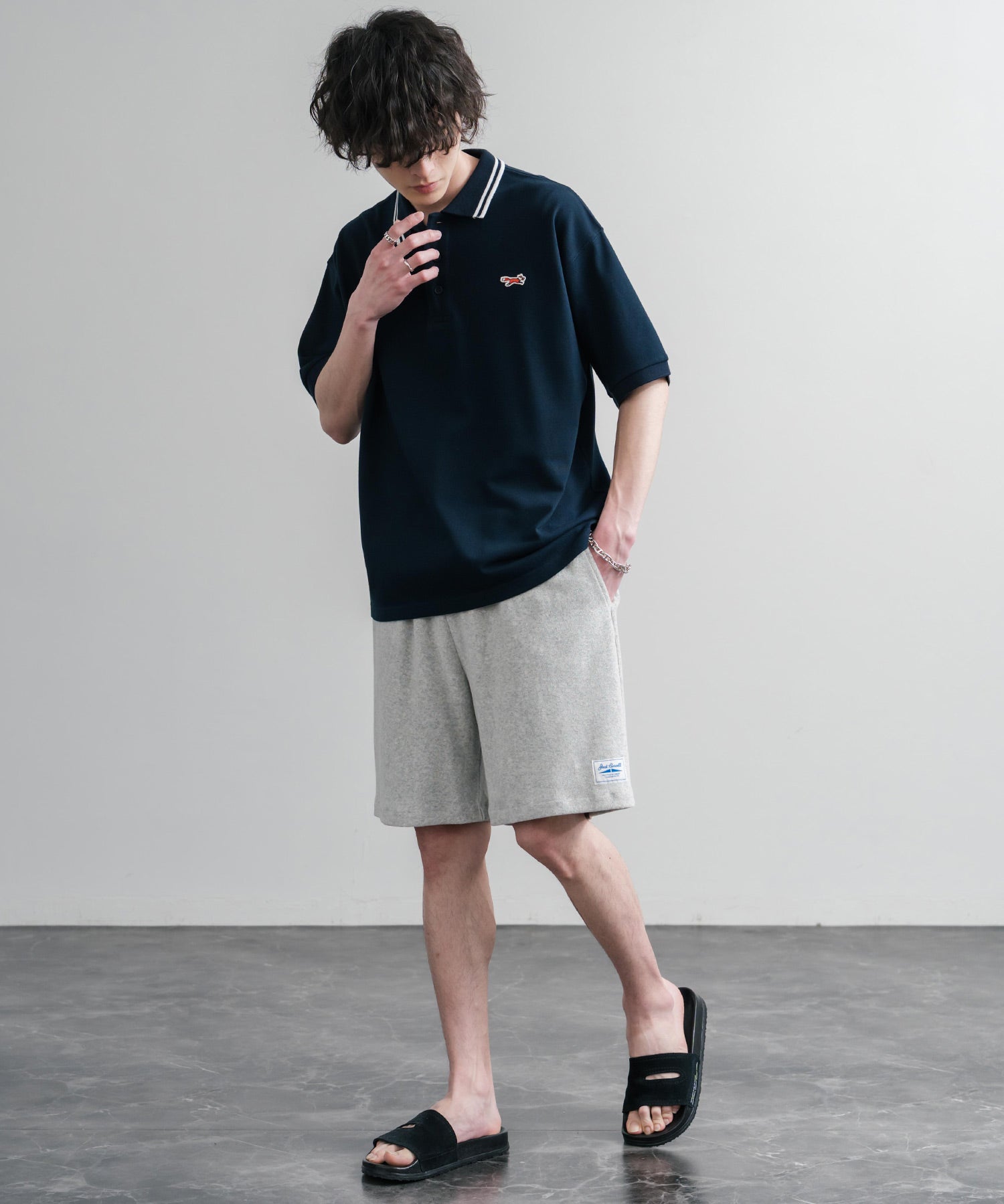 CONVERSE コンバース JACK PURCELL ジャックパーセル パイルハーフパンツ/イージーワイドショートパンツ 15871