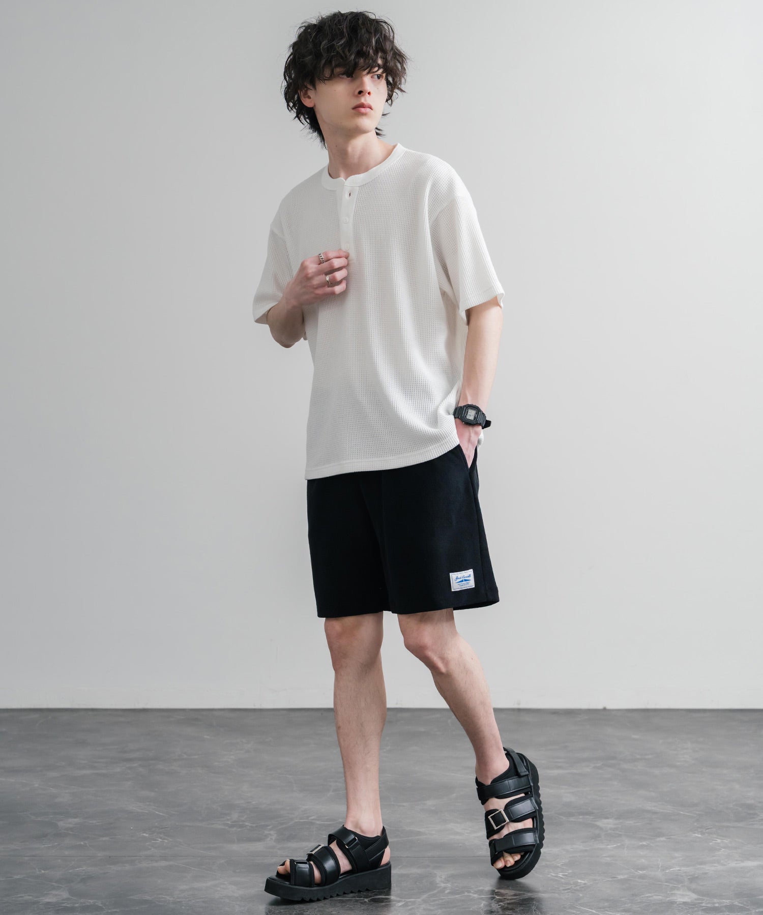CONVERSE コンバース JACK PURCELL ジャックパーセル パイルハーフパンツ/イージーワイドショートパンツ 15871